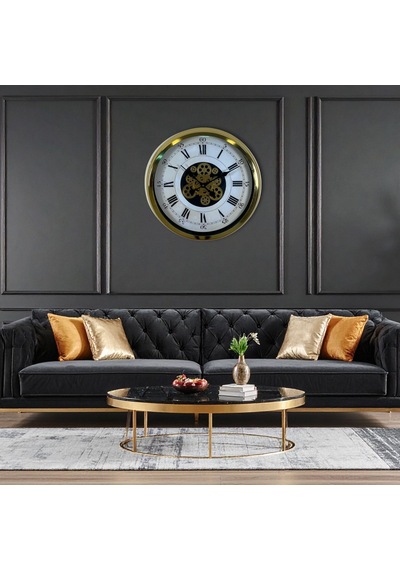 Aurelius Gold 60 Cm Çarklı Duvar Saati C-6056g