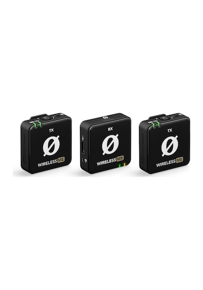 Wireless Me Dual Iki Vericili Kompakt Telsiz Mikrofon Sistemi Siyah