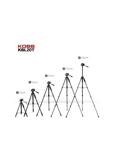 Kobb Kbl20t 160cm Su Terazili Profesyonel Alüminyum Lazer Tripod Fr Kbl20t