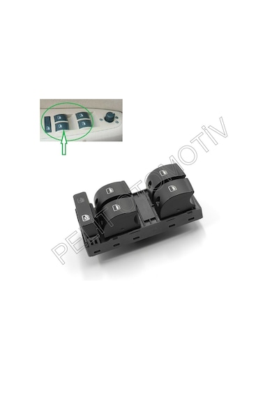 Audi A4 2005-2008 Sol Dörtlü Cam Açma Düğmesi 8e0959851