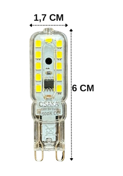8 Adet Osaka 5w 6500k Beyaz Işık G9 Duylu Led Kapsül Ampul