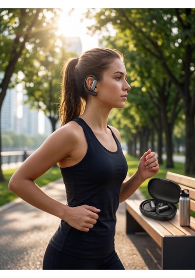 Bluetooth Kablosuz Kulaklık Kulak Kancalı Şarj Göstergeli Belirtilmemiş