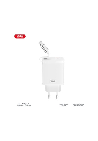 Delux Serisi Ce31 Eu 30w Type-c Ve Usb Hızlı Şarj Adaptörü Masaüstü Güç Pratik Parça Enerji Dolumu