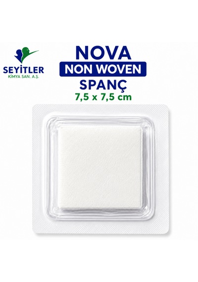 Seyitler Nova Nonwoven Kompres Steril 7,5cm X 7,5cm Spanç 100'lü Kutu - 3 Kutu