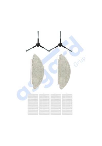 Viomi V5 V5 Pro Alpha 2 Pro Uyumlu 2 Yan Fırça 4 Filtre 2 Mop Pkt-iasgf0001030