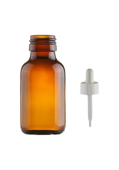 30ml Kahverengi Cam Ecza Şişesi Plastik Damlalıklı Çubuklu, 12 Adet, Ecza Şişesi, Cam Şişe, Amber Şi