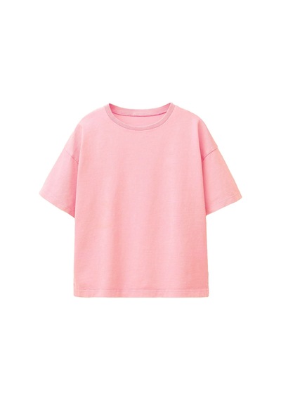 Zuzunga Basic 2'li Kız Çocuk Bisiklet Yaka T-shirt Lacivert - Pembe Pembe