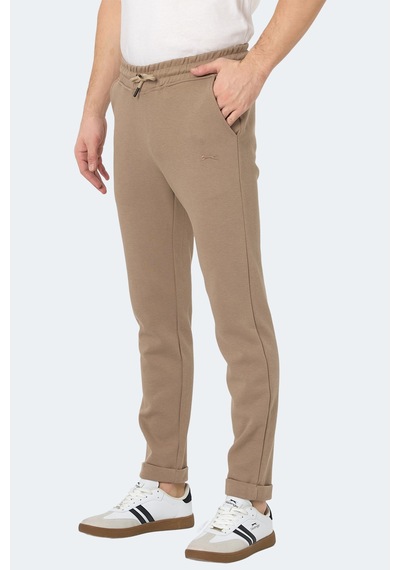 Slazenger Blazeway 2 Li Set Erkek Cepli Slim Fit Eşofman Altı Siyah -taş Gri