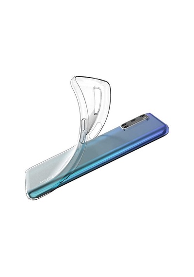 Noktaks - Oppo A92 Uyumlu - Kılıf Şeffaf Soft Slim Fitt Süper Silikon Kapak - T13660 Şeffaf