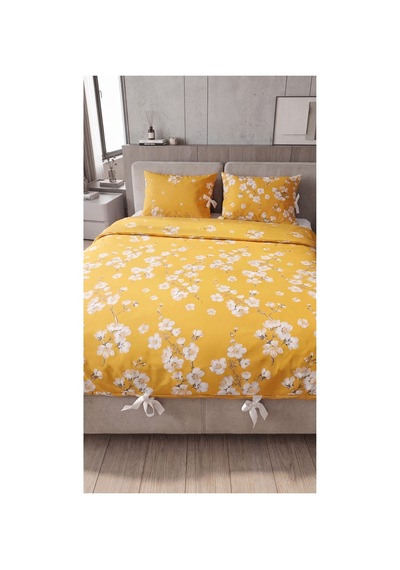 %100 Pamuk Çift Kişilik Çiçekli Bağcıklı Nevresim Seti 220x200 Cm 2'li Desenli Bağcıklı Yastık Kılıfı Sarı - 909843291 Sarı %100 Pamuk Çift Kişilik Çiçekli Bağcıklı Nevresim Seti 220x200 Cm 2'li Desenli Bağcıklı Yastık Kılıfı Sarı - 909843291 Sarı