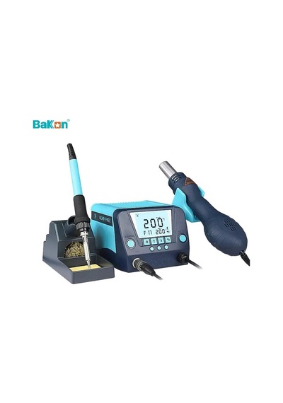 Bakon BK881 İntelligent 2 in 1 Lehimleme ve Sıcak Havya İstasyonu 650W + 600M Havya Ucu Set