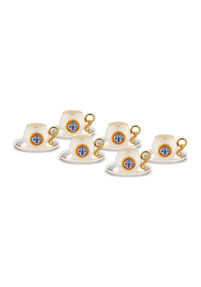 Jumbo Tide 6 Kişilik Kahve Fincan Takımı Çok Renkli