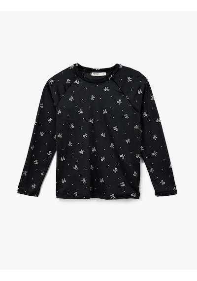 Koton Uzun Kollu Bisiklet Yaka Fiyonk Desenli Kadife Pijama Üstü Siyah Desenli 6wlk40078mk Siyah Desenli Koton Uzun Kollu Bisiklet Yaka Fiyonk Desenli Kadife Pijama Üstü Siyah Desenli 6wlk40078mk Siyah Desenli