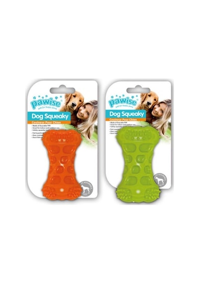 Pawise 10.5 CM Sesli Kemik Köpek Oyuncağı Çok Renkli