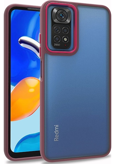 Goocamp Redmi Note 11 Pro 5g Kılıf Flora Kapak - Kırmızı Kirmizi