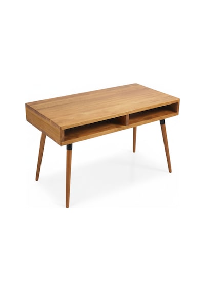 Mobenta Slot Desk Masif Çalışma & Laptop Masası, 2 Gözlü Depolama - 120 Cm, Tk Ahşap