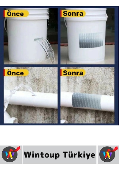 Ultra Güçlü Su Geçirmez Isıya Dayanıklı Alüminyum İzolasyon Tamirat 96 Mm X 2 Metre Çamur Bant 4 Adt