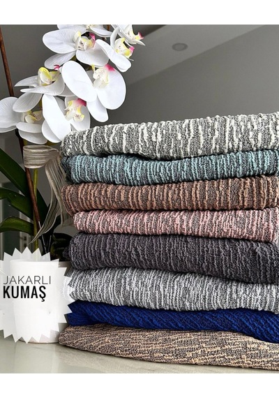StarMall Jakarlı Ağaç Koltuk Örtüsü, Kanepe Örtüsü, Chester Örtüsü 3311 Takım Pembe
