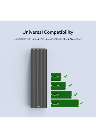 Orico USB3.1 Gen2 10Gbps M.2 NVMe SSD Disk Kutusu Alüminyum