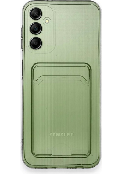 Newface Samsung Uyumlu Galaxy M15 Kılıf Kart Şeffaf Silikon - Şeffaf Şeffaf