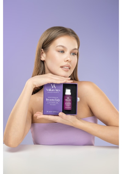 Volkan Ates Natural & Beauty Lavandula Angustifolia Saf Lavanta Yağı İçten Damlalıklı 30 Ml