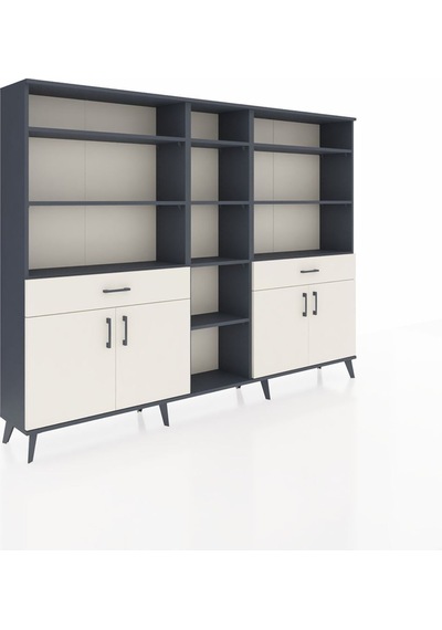 Arges Dolap 12 Raflı 2 Çekmeceli 4 Kapaklı 220x30x163 Antrasit-aytaşı Aytası - Antrasıt Arges Dolap 12 Raflı 2 Çekmeceli 4 Kapaklı 220x30x163 Antrasit-aytaşı Aytası - Antrasıt