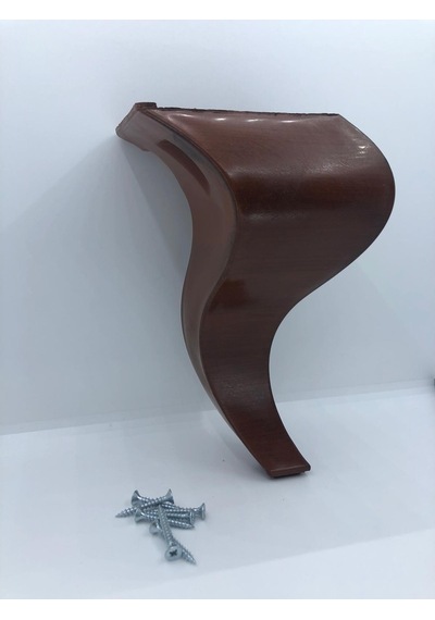 Karakoçaksesuar Lükens 20 Cm Ceviz Plastik Mobilya Ayağı (4 Adet)