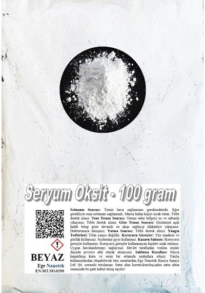 Ayna Parlatma Tozu Beyaz Seryum Oksit - 100 GRAM