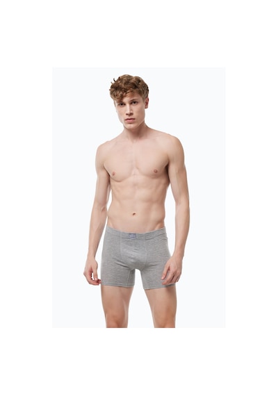 Malabadi Erkek Karışık Renk 4 Lü Premium Collection Modal Uzun Boxer 4m250 Siyah-gri-füme-lacivert