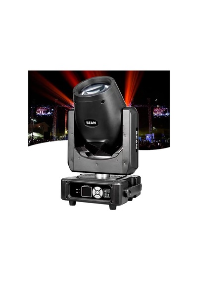 Quenlite Beam-280 9r Osram Ampül İle 280w Beam Spot Sahne Işık Cam Gobo Türk Bayrağı Efektli