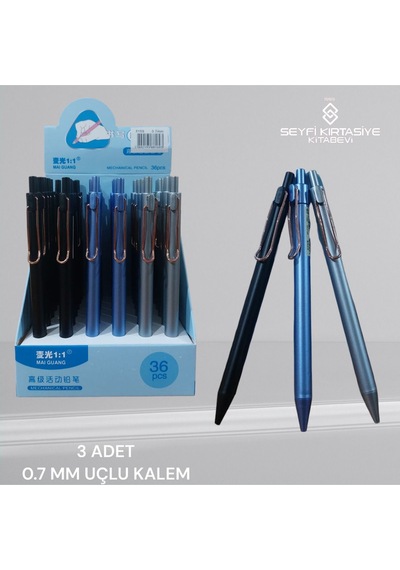 0.7 Mm Versatil Uçlu Kalem 3 Adet 8169 Çok Renkli