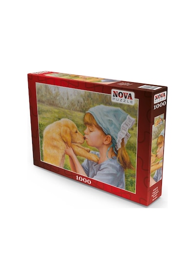 Nova Puzzle 1000 Parça Köpek Ve Küçük Kızın Sevgisi