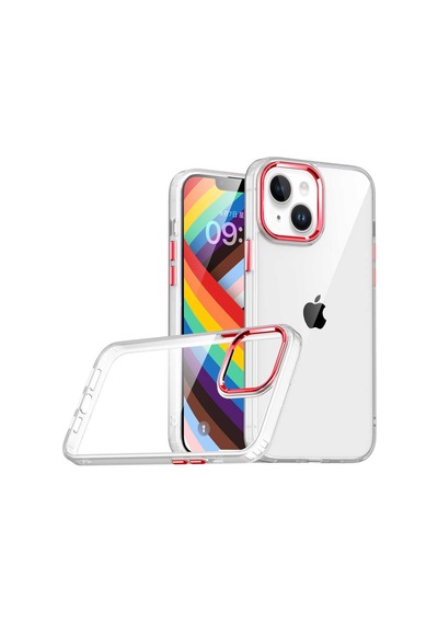 Zeyline Apple Uyumlu iPhone 14 Plus Zore Flora Kapak-kırmızı