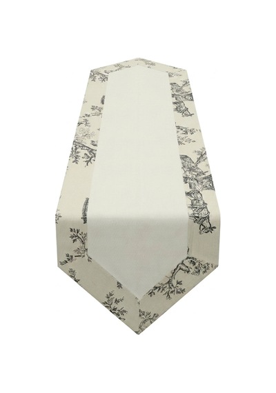 Toilea Charcoal Panel Runner Çok Renkli