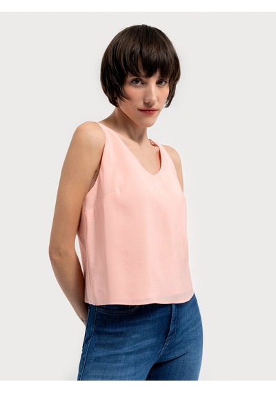 Regular Fit Kadın Bluz K.kol Pembe