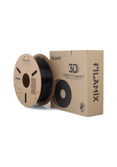 Filamix Petg Sparkling Filament -simli Siyah