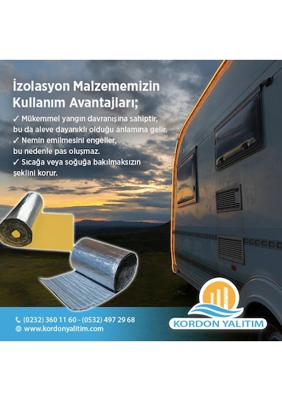 Ses Isı Yalıtım Folyolu Yapışkanlı Kauçuk