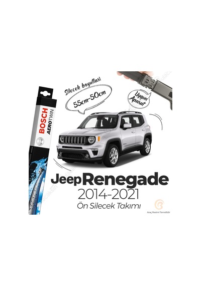 Jeep Renegade Muz Silecek Takımı 2014-2021 Bosch Aerotwin