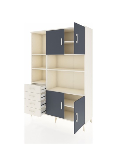 Hyperion Dolap 8 Raflı 4 Çekmeceli 4 Kapaklı 132x44x195 Aytaşı-antrasit/aytaşı Antrasıt/aytası - Aytası Hyperion Dolap 8 Raflı 4 Çekmeceli 4 Kapaklı 132x44x195 Aytaşı-antrasit/aytaşı Antrasıt/aytası - Aytası