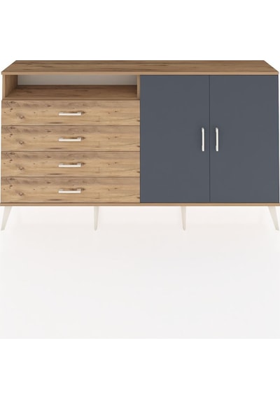 Arges Konsol 3 Raflı 4 Çekmeceli 2 Kapaklı 176x30x99 Çam-antrasit/çam Antrasıt/atlas Çam - Atlas Çam Arges Konsol 3 Raflı 4 Çekmeceli 2 Kapaklı 176x30x99 Çam-antrasit/çam Antrasıt/atlas Çam - Atlas Çam