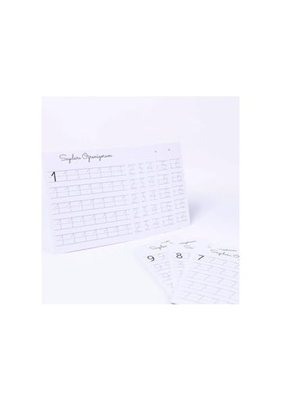 10lu Rakamları Öğreniyorum 12 X 13 Cm Karton Çalışma Kart Seti