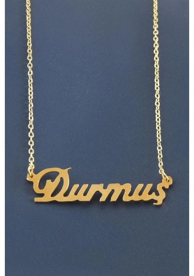 Durmuş İsimli Kolye Sarı