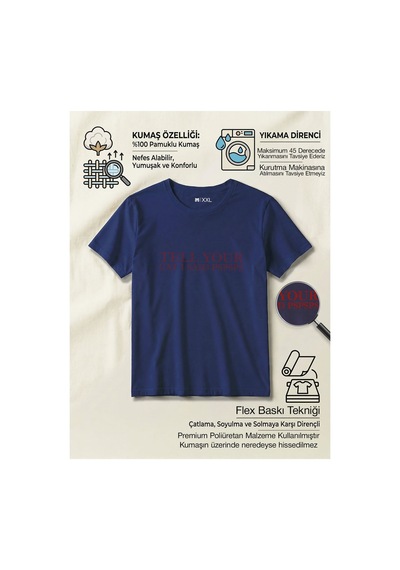 North Whiskers Tell Your Cat I Said Pspsps Yazılı Baskılı Lacivert Unisex %100 Pamuk T-shirt Lacivert - 875704881 Lacivert - 875704881 Lacivert