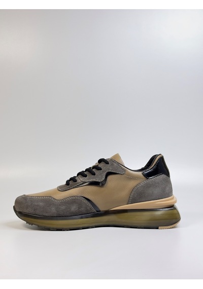 Daytex Premium Hakiki Deri Erkek Sneaker İthal Hava Tabanlı Vizon
