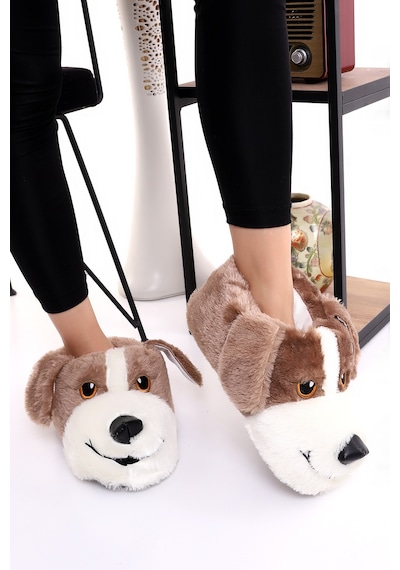 Wordex Hayvanlı H10 Köpekli Kışlık Kadın Erkek Çocuk Panduf Ev Içi Sessiz Taban Panduf Kahverengi Wordex Hayvanlı H10 Köpekli Kışlık Kadın Erkek Çocuk Panduf Ev Içi Sessiz Taban Panduf Kahverengi