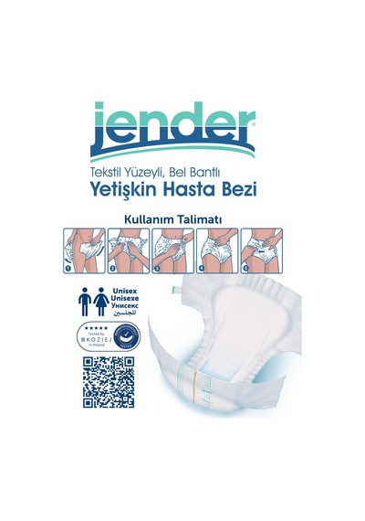 Jender Bel Bantlı Hasta Bezi Small 30'lu 4 Paket S
