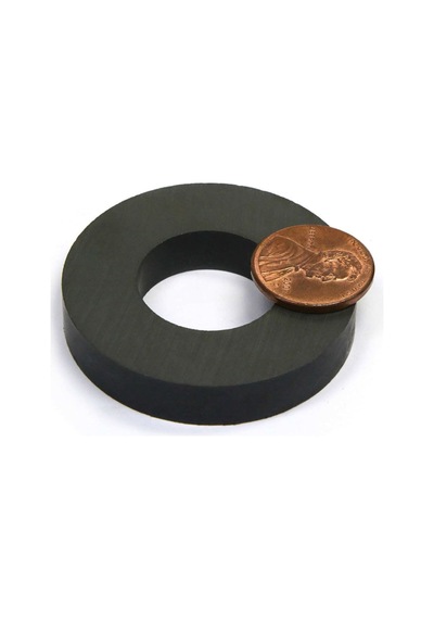 Ferrit Mıknatıs, 80mm X D40mm X 15mm Güçlü Ferrit Kömür Seramik Halka Mıknatıs