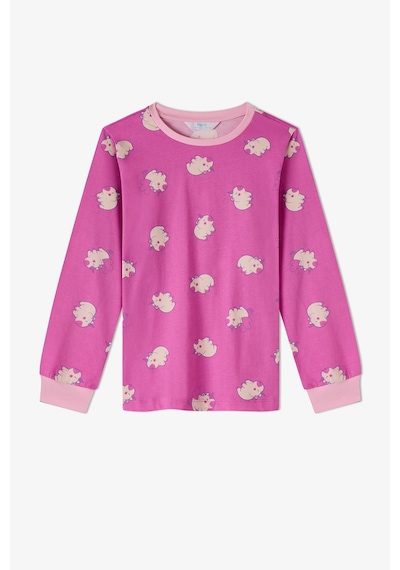 Penti Kız Çocuk Pembe Capycorn Pamuklu Uzun Kollu 2li Pijama Takımı
