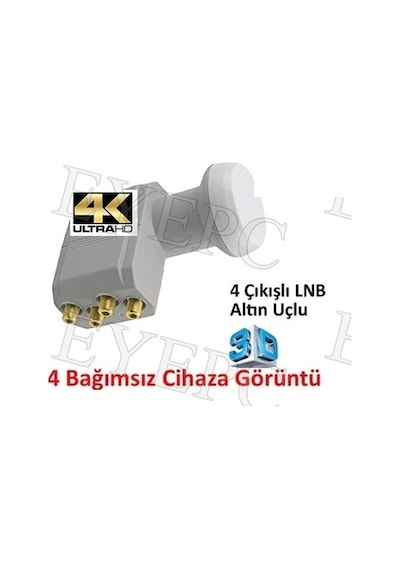 EYEPC 4 Görüntü 4'lü 4K Full HD 3D LNB