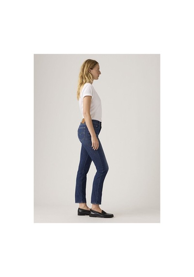 Levi's 724 High Rise Straight Lightweight Kadın Jean Pantolon - What Else Cool-24657 Dark İndigo - Worn İn Levi's 724 High Rise Straight Lightweight Kadın Jean Pantolon - What Else Cool-24657 Dark İndigo - Worn İn